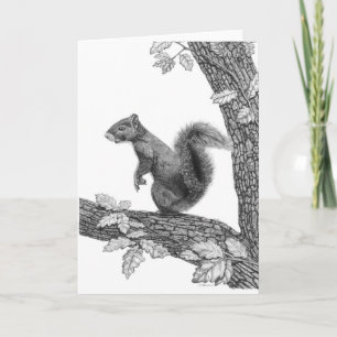 Mr. Squirrel - Blank Note Card