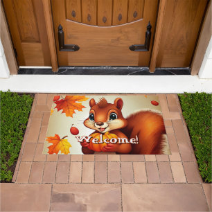 Mr. Squirrel Welcome Mat