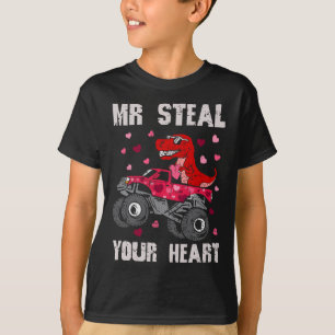 Mr Steal Your Heart Dinosaur Monster Truck T Rex V T-Shirt