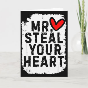 Mr Steal Your Heart For Boys Toddlers Valentines D Card