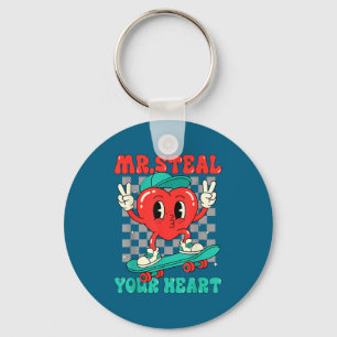 Mr Steal Your Heart For Boys Toddlers Valentine's  Keychain