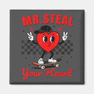 Mr Steal Your Heart For Boys Toddlers Valentine's  Magnet