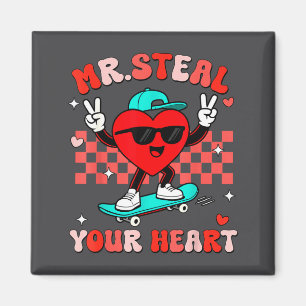 Mr Steal Your Heart For Boys Toddlers Valentine's Magnet