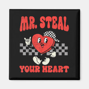 Mr Steal Your Heart For Boys Toddlers Valentine's  Magnet