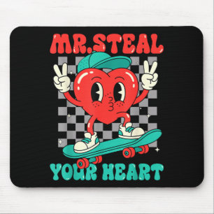 Mr Steal Your Heart For Boys Toddlers Valentine's  Mouse Pad