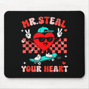 Mr Steal Your Heart For Boys Toddlers Valentine's Mouse Pad