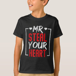 Mr. Steal Your Heart Valentines Day Mens Boys T-Shirt
