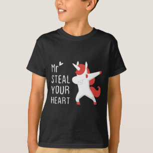 Mr Steal Your Heart Valentines Day V Day Boys Unic T-Shirt
