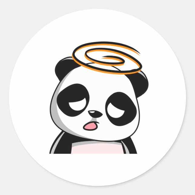 mr sticker.. classic round sticker (Front)