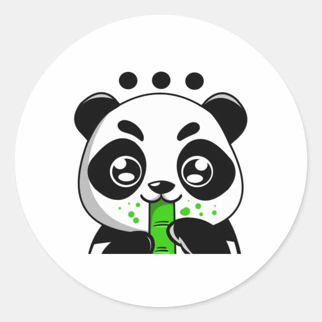 mr sticker. classic round sticker (Front)