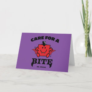 Mr. Strong Care For A Bite Halloween Card