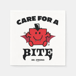Mr. Strong Care For A Bite Halloween Napkin