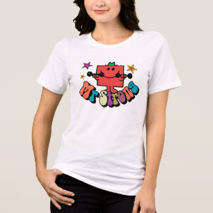 Mr. Strong Colourful Lettering & Stars Tri-Blend Shirt