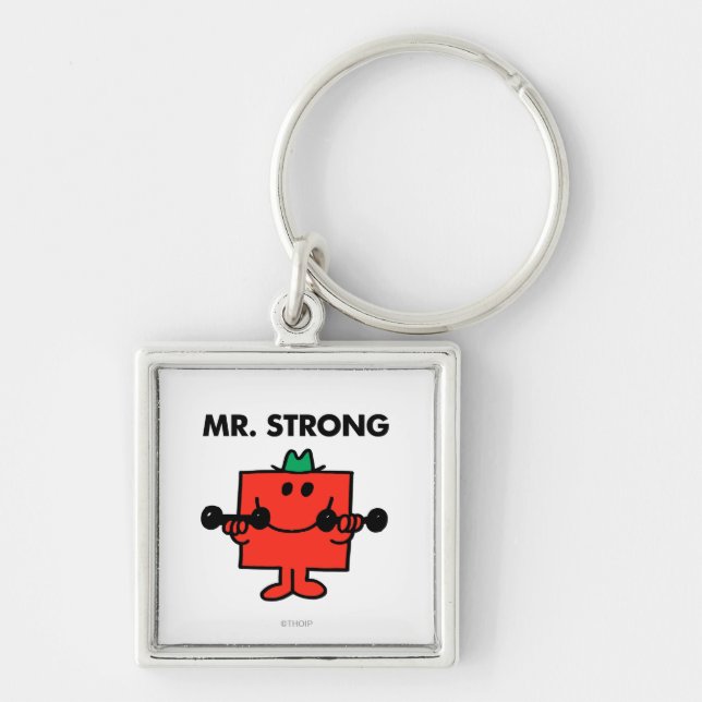 Mr. Strong | Lifting Weights Keychain (Front)