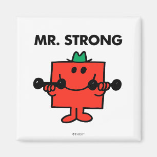 Mr. Strong Lifting Weights Magnet