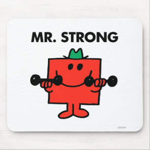 Mr. Strong   Lifting Weights Mouse Pad