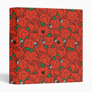 Mr Strong   Lifting Weights Red & Green Pattern Binder