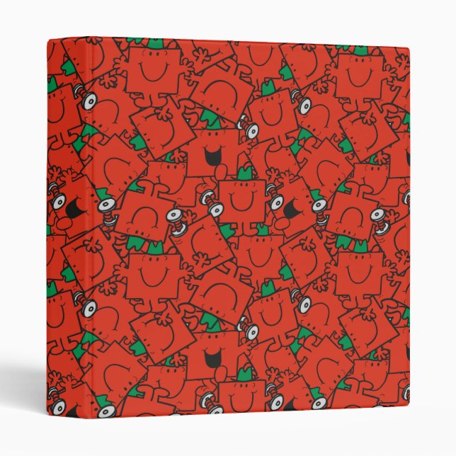 Mr Strong | Lifting Weights Red & Green Pattern Binder (Front/Spine)