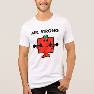 Mr. Strong   Lifting Weights Tri-Blend Shirt
