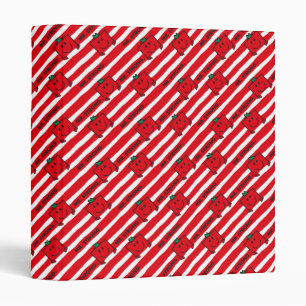 Mr Strong Red Stripes Pattern Binder