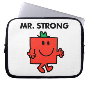 Mr. Strong Waving Hello Laptop Sleeve