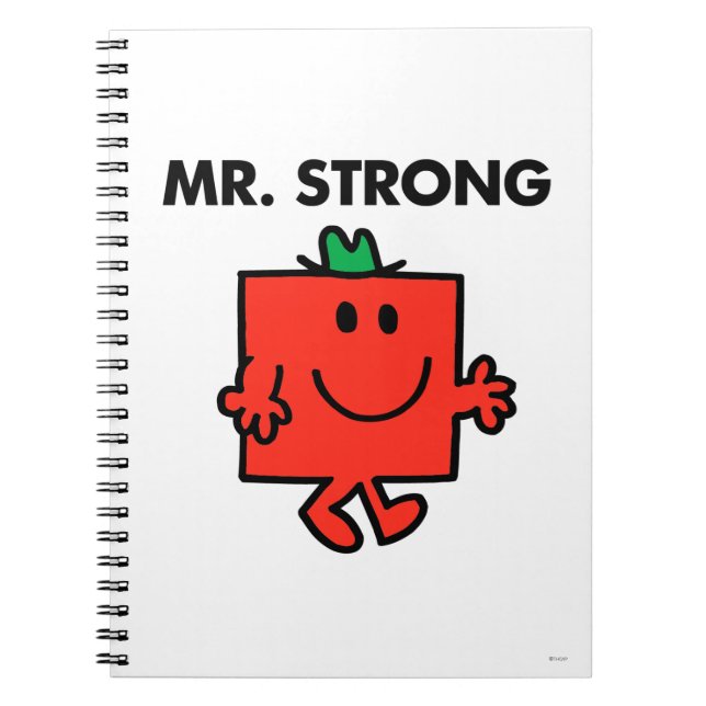Mr. Strong Waving Hello Notebook (Front)