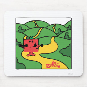 Mr. Strong   Woodland Workout Mouse Pad