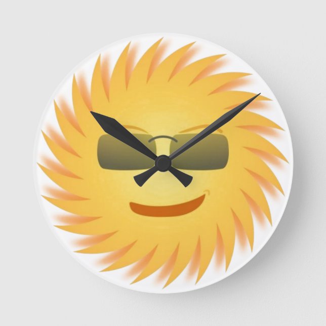 Mr Sun Round Clock (Front)