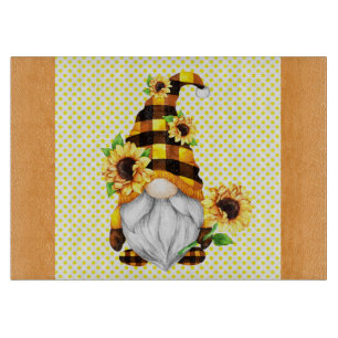Mr. Sunflower Gnome  Cutting Board