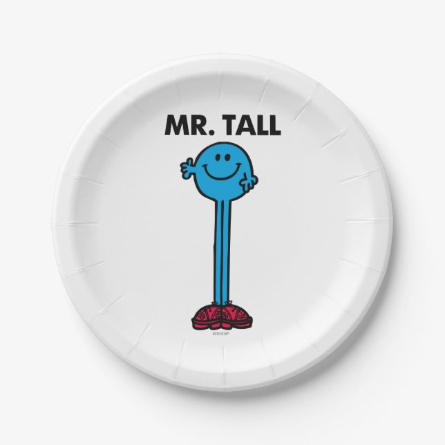 Mr. Tall | Standing Tall Paper Plate (Front)