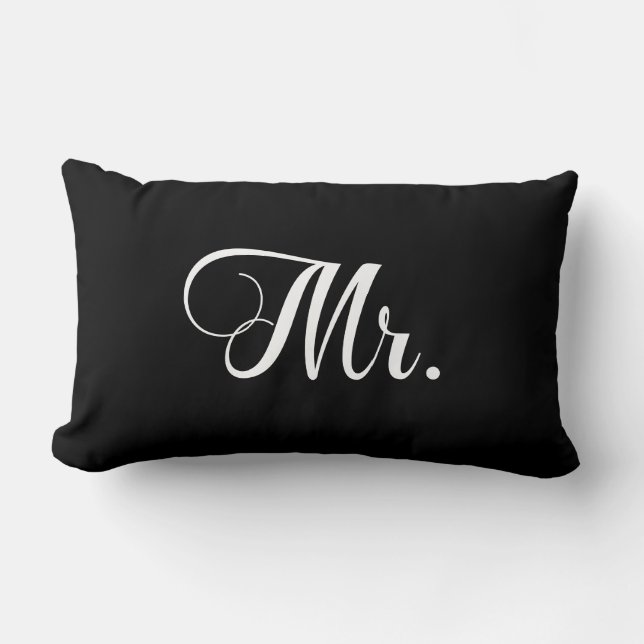 Mr. Throw Pillow (Front)