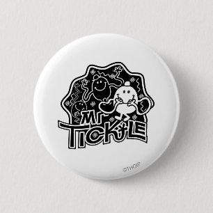 Mr. Tickle   Black & White Fun 2 Inch Round Button