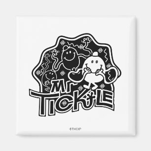 Mr. Tickle   Black & White Fun Magnet