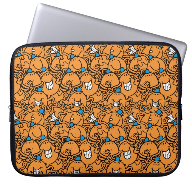 Mr Tickle | Orange Tickle Pattern Laptop Sleeve (Front)