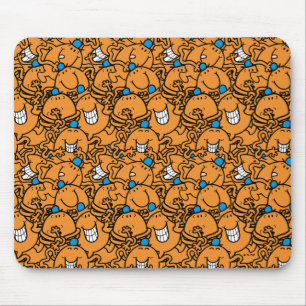 Mr Tickle   Orange Tickle Pattern Mouse Pad