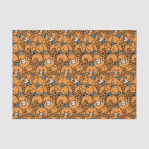 Mr Tickle   Orange Tickle Pattern Tissue Paper