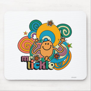 Mr. Tickle   Psychedelic Swirls, Stars, & Flowers Mouse Pad