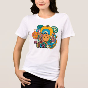Mr. Tickle   Psychedelic Swirls, Stars, & Flowers Tri-Blend Shirt