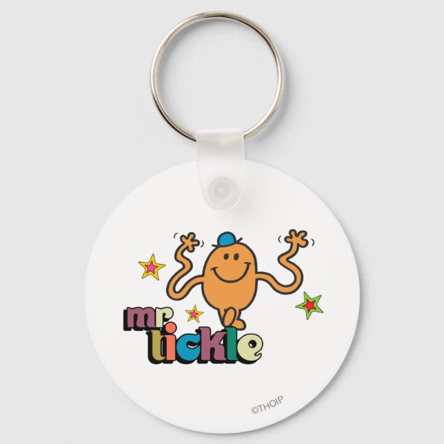 Mr. Tickle | Sparkling Stars Keychain (Front)