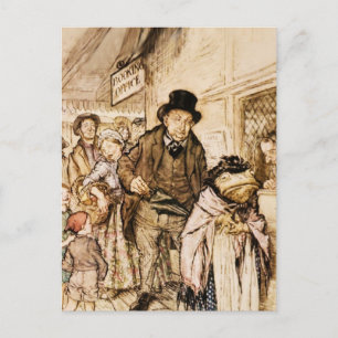 Mr Toad Buys A Ticket by Arthur Rackham Postcard