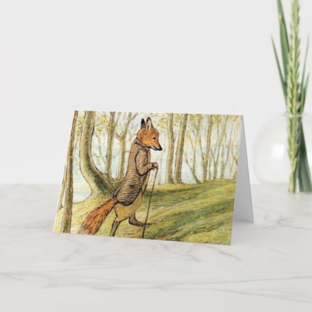 Mr. Tod In The Forest - Beatrix Potter Card (Front)