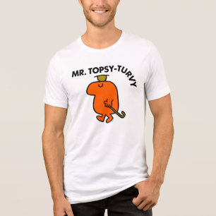 Mr. Topsy-Turvy   Upside Down Hat & Cane Tri-Blend Shirt