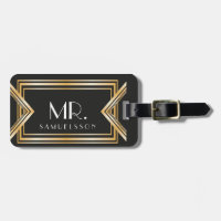 Mr. travel Luggage Tag | Gatsby inspired