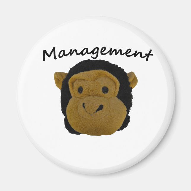 Mr.Trouble. Management Badges Magnet (Front)