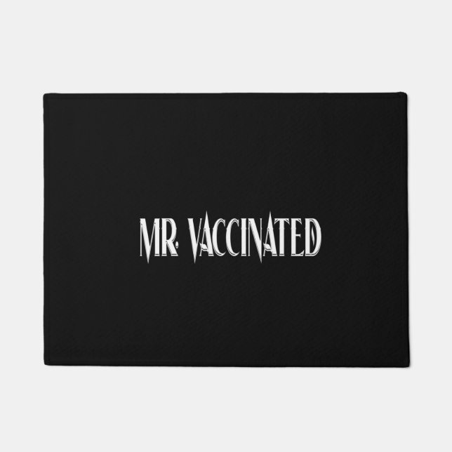 Mr. Vaccinated Doormat (Front)