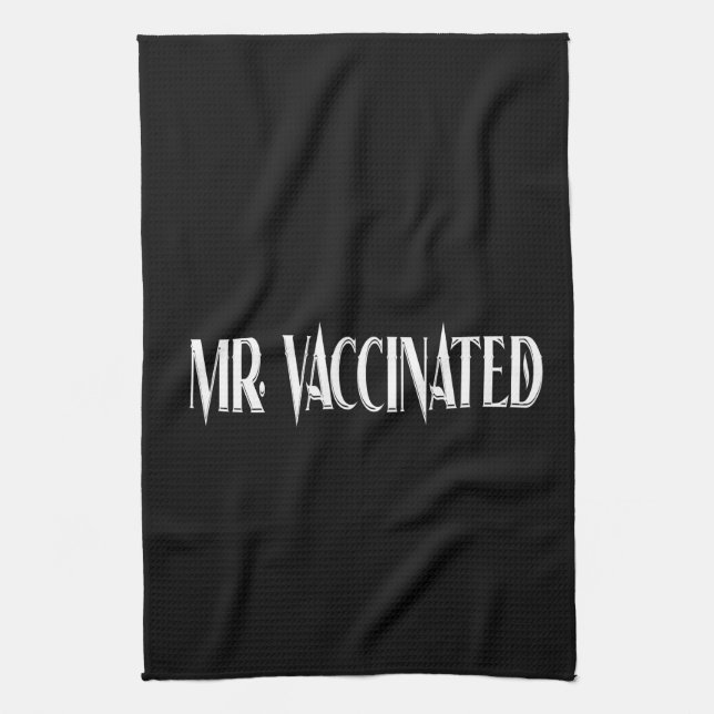 Mr. Vaccinated Kitchen Towel (Vertical)