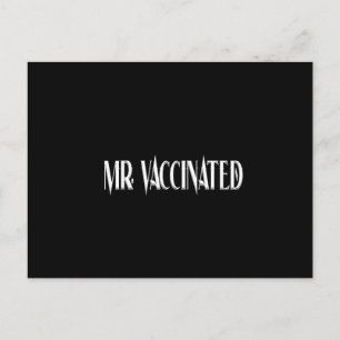 Mr. Vaccinated Postcard