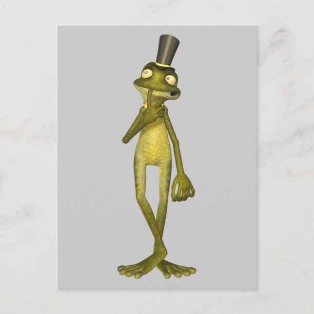 Mr. Warts the Cartoon Frog Postcard (Front)