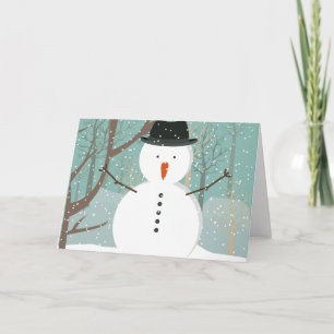 Mr. Winter Snowman Greeting Card