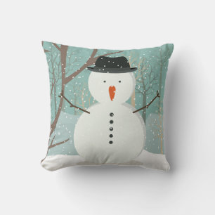 Mr. Winter Snowman Pillow